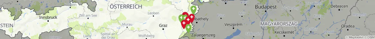 Kartenansicht für Apotheken-Notdienste in der Nähe von Kohfidisch (Oberwart, Burgenland)